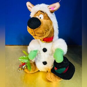 Scooby-Doo Plush in White Christmas Holiday Sheep Costume 8”